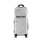 Mazam 2PCS Luggage Set TSA Lock Hard Case Silver - Image 6