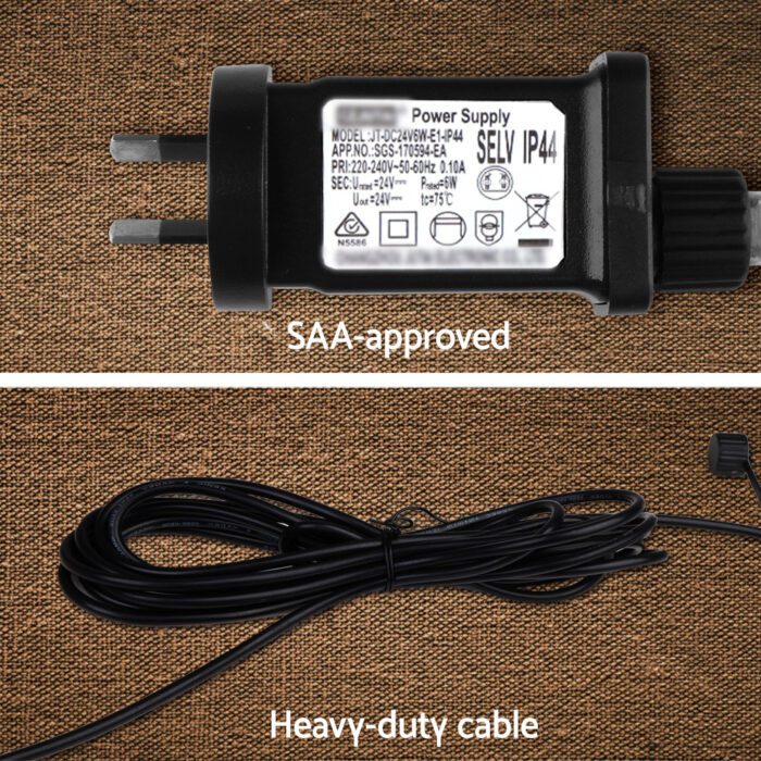 77m LED Festoon String Lights Christmas Decorations Wedding Party Outdoor Garden - Image 6