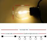 86m LED Festoon String Lights Christmas Decorations Wedding Party Outdoor Garden - Image 2