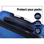 Wanderlite 2Set 20-28 Inch Luggage with TSA Lock Spinner Carry On Hard Shell Travel Suitcase Luggage Case Blue - Image 6