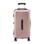 Wanderlite 28" Trunk Luggage Suitcase Travel 5 Wheels Type-C Port TSA Rose Gold - Image 3