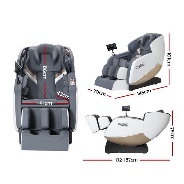 Livemor Massage Chair Electric Recliner Home Massager Beryl - Image 2
