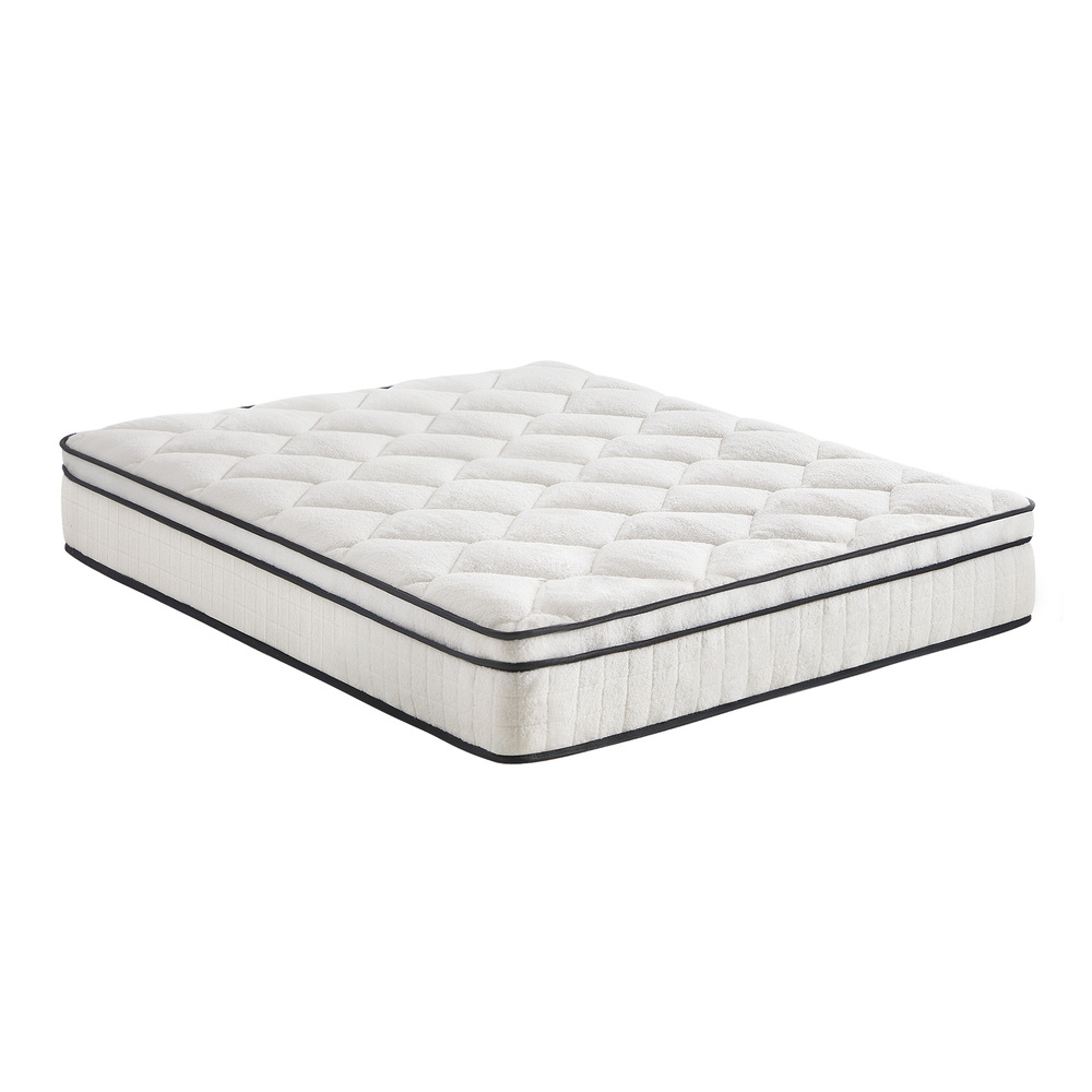MAT-A16-SERA-D-01 Bedra Boucle Double Mattress Memory Foam Pocket Spring Euro Top - Image 1