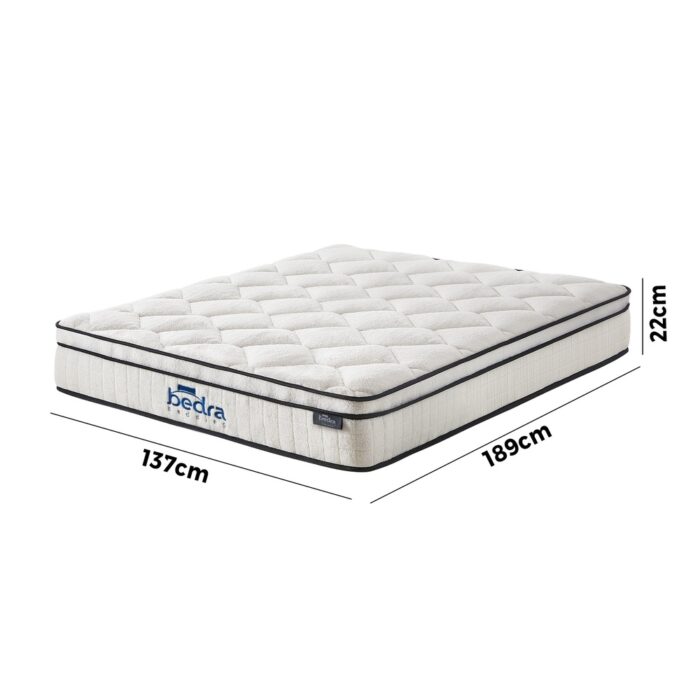 Bedra Boucle Double Mattress Memory Foam Pocket Spring Euro Top - Image 2