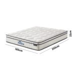 Bedra Boucle King Mattress Memory Foam Pocket Spring Euro Top - Image 3