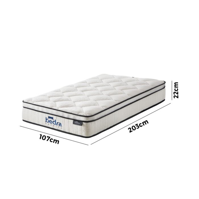 Bedra Boucle King Single Mattress Memory Foam Pocket Spring Euro Top - Image 3