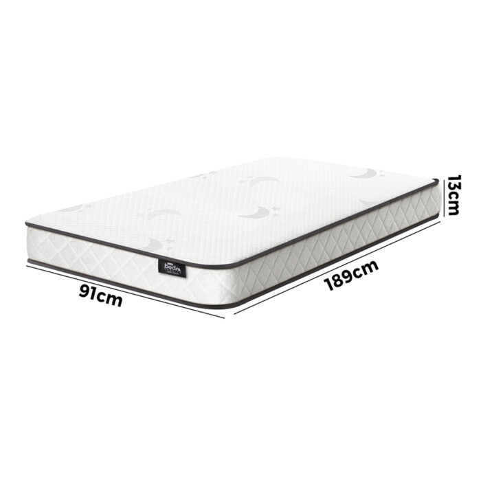 Bedra Single Mattress Tight Top Bonnell Spring Foam 13CM - Image 2