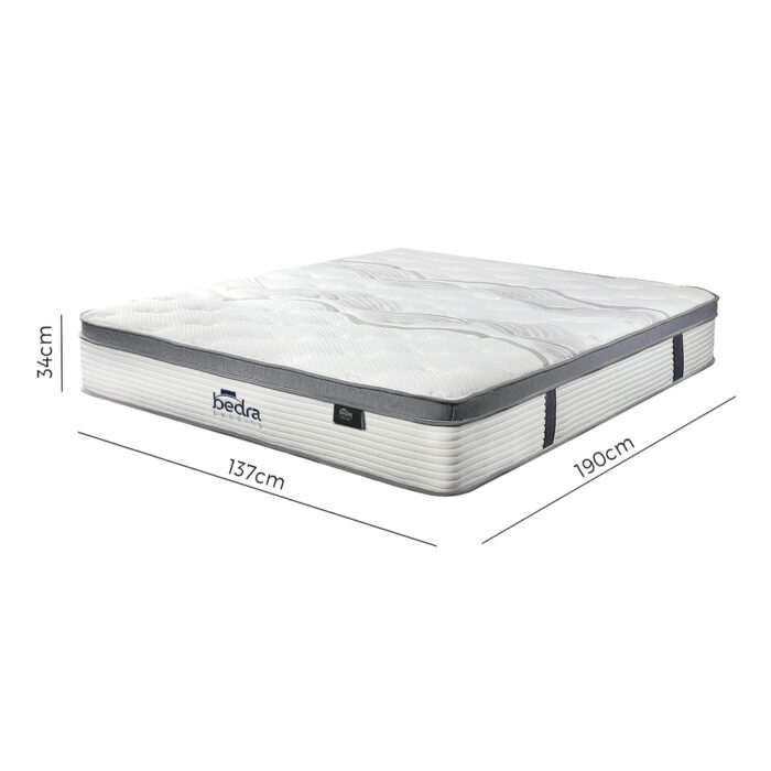 Bedra Double Mattress Euro Top Pocket Spring 34cm 7-Zone - Image 6