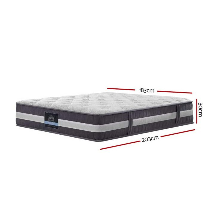 Giselle Bedding 30cm Mattress Pocket Spring King - Image 3
