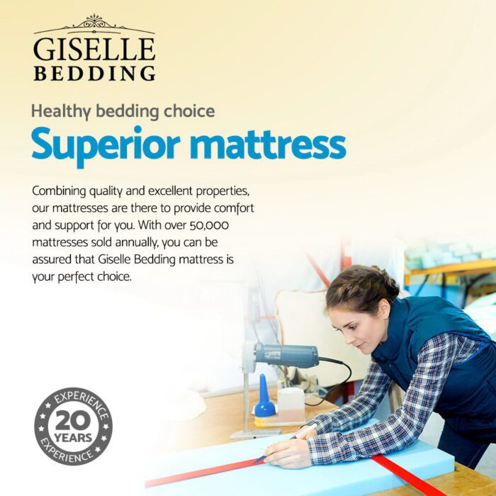 Giselle Bedding 32cm Mattress Euro Top Double - Image 5