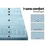 Giselle Bedding Memory Foam Mattress Topper 7-Zone 8cm Single - Image 5