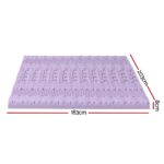 Giselle 8cm Memory Foam Mattress Topper Lavender Infused Bamboo Cover 7-Zone King - Image 2