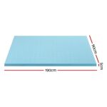 Giselle Bedding Memory Foam Mattress Topper Ventilated Cool Gel 5cm Single - Image 2