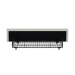 Oikiture Bed Frame Trundle Storage Metal Drawers Set of 2 White - Image 8