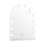 Oikiture LED Arched Makeup Mirror Bluetooth 61x43cm