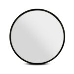 Embellir 2 Wall Mirror Makeup 80cm Home Decor Framed Mirrors Bathroom Round Black - Image 3