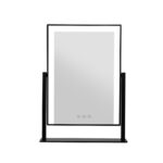 Embellir Makeup Mirror 25x30cm Hollywood Vanity with LED Light Rotation Black - Image 3