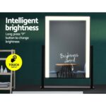 Embellir Makeup Mirror 25x30cm Hollywood Vanity with LED Light Rotation Black - Image 5