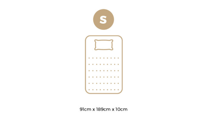 Bedra Memory Foam Mattress Topper Reversible Cool Gel 10cm Single - Image 3