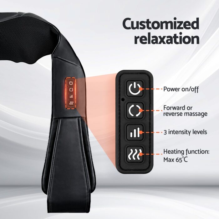 Livemor 8 Massage Nodes Neck Massager Heated - Image 5