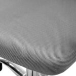 Oikiture Mesh Office Chair Foam Seat White - Image 4