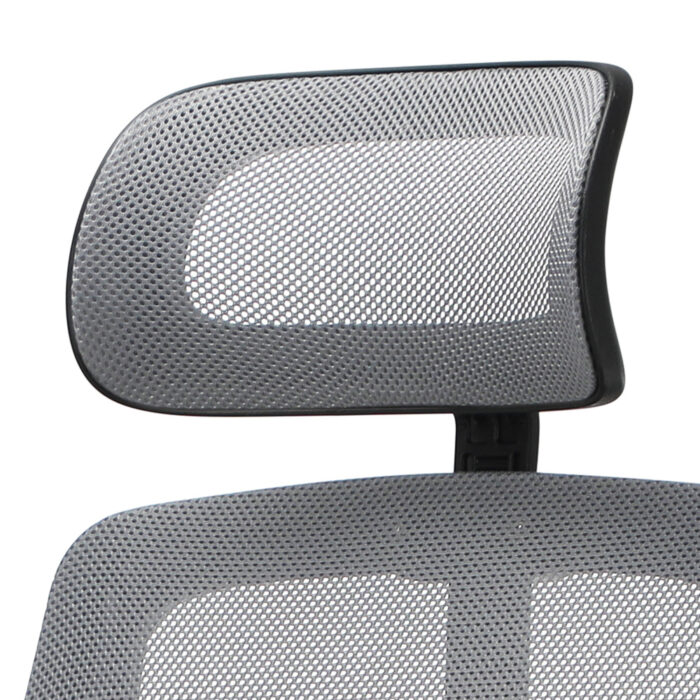 Oikiture Ergonomic Office Chair Back Support Dark Grey&Black - Image 4