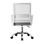 Oikiture Mesh Office Chair Executive Computer Seat White - Image 3