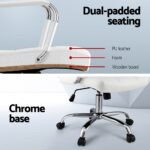 Artiss Office Chair Seat PU Work Computer Desk Chairs - Image 6