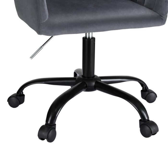 Artiss Office Chair Velvet Seat Dark Grey - Image 4