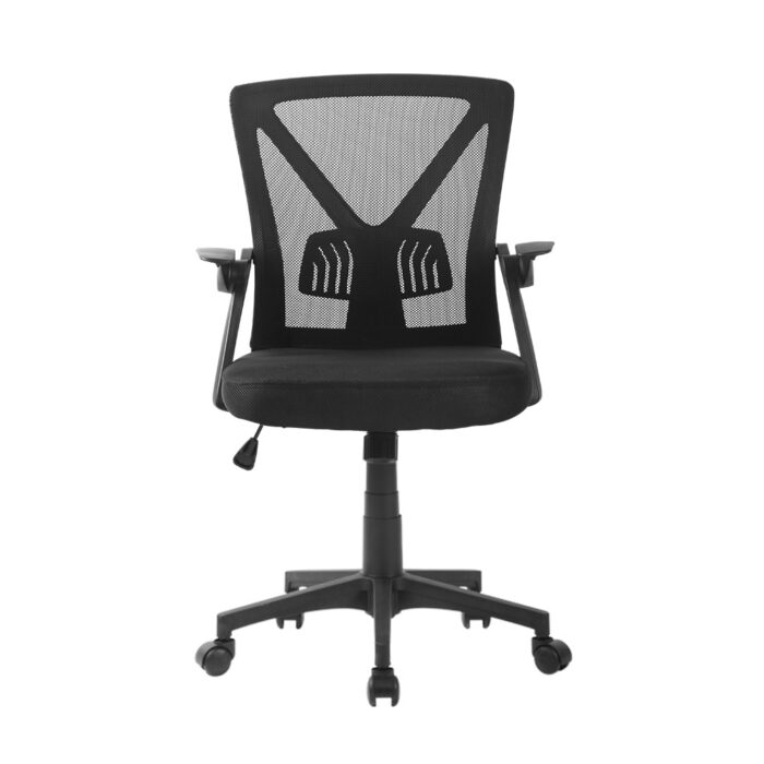 Artiss Mesh Office Chair Mid Back Black - Image 3