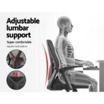 Artiss Mesh Office Chair Mid Back Black - Image 4