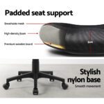 Artiss Mesh Office Chair Mid Back Black - Image 6