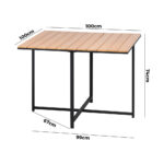 Livsip Outdoor Dining Table Lounge Setting Wood-Plastic - Image 3
