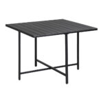 Livsip Outdoor Dining Set Black Table 4 Seater - Image 3