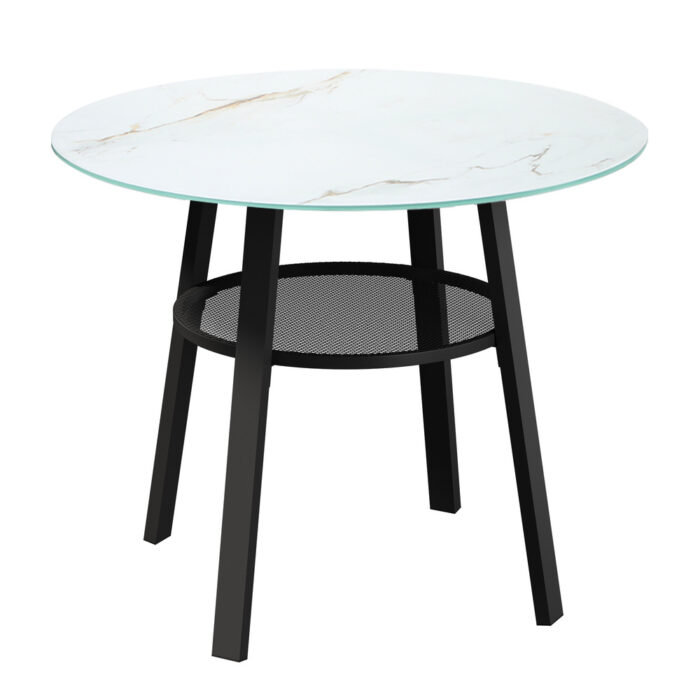 Livsip 5PCS Outdoor Dining Set Round Table PE Wicker Chairs - Image 5