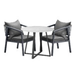 Livsip 3PCS Outdoor Dining Set Table&Lounge Chair