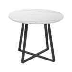 Livsip Outdoor Dining Set 4 Seater Marble Table Rattan Armchair - Image 7