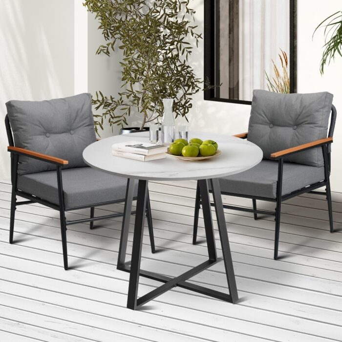 Livsip Outdoor Dining Set 3PCS Garden Lounge Setting - Image 6