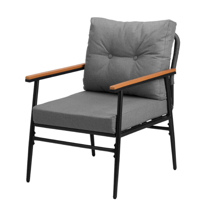 Livsip Outdoor Dining Set 5PCS Garden Lounge Setting - Image 5