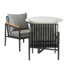 Livsip 3PCS Outdoor Dining Set Table&Sofa Chairs - Image 4