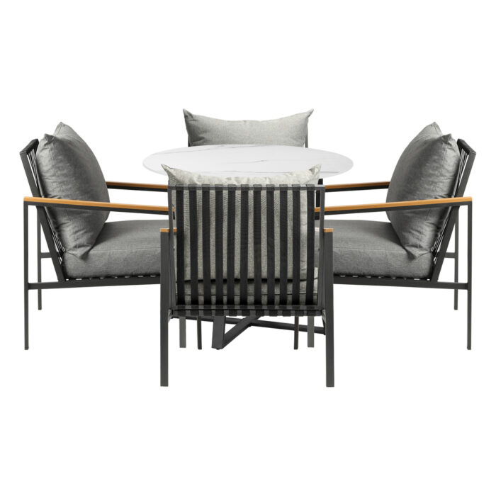 Livsip 5PCS Outdoor Dining Set Table&Sofa Chairs - Image 5