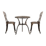 Livsip Outdoor Patio Set Chairs&Table 3PCS Bronze - Image 2