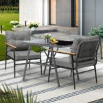 Livsip Outdoor Dining Set Patio Table and Chairs 2 Seater - Image 9