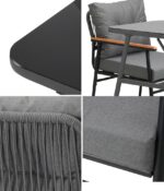 Livsip Outdoor Dining Set Patio Table and Chairs 2 Seater - Image 5