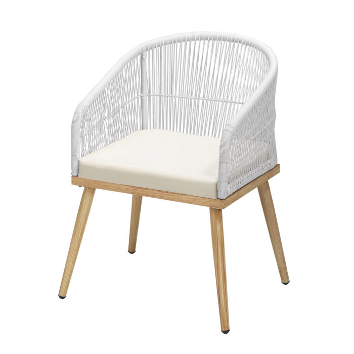 Livsip Outdoor Dining Set Patio Marble-style Table 3PCS - Image 9