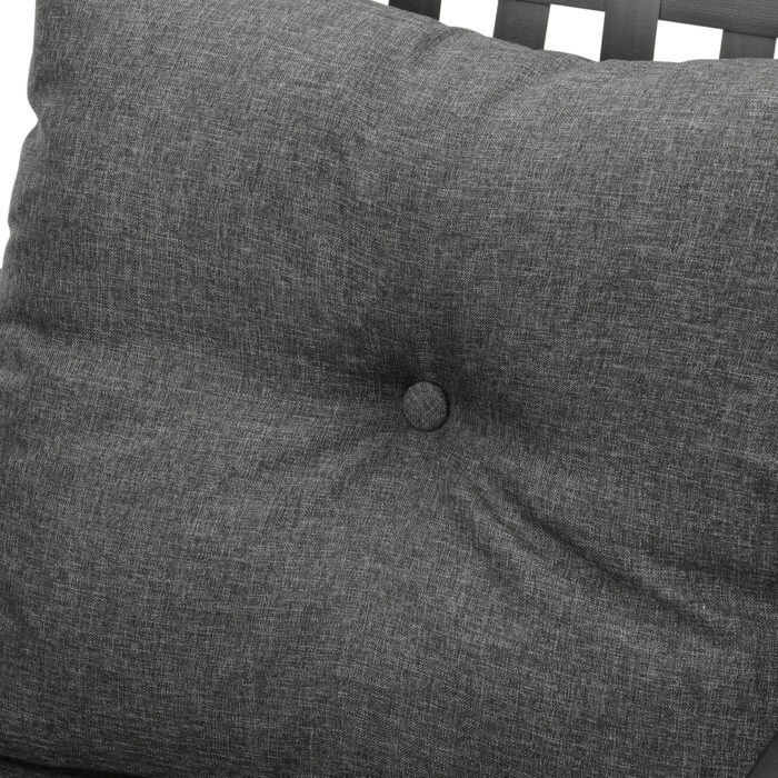 Livsip 2PCS Outdoor Armchairs Rattan Backrest Black - Image 3