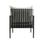 Livsip Outdoor Chairs with Cushions Black Frame X2 - Image 2