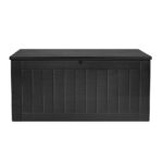 Gardeon Outdoor Storage Box 830L Container Lockable Bench Tool Shed All Black - Image 3