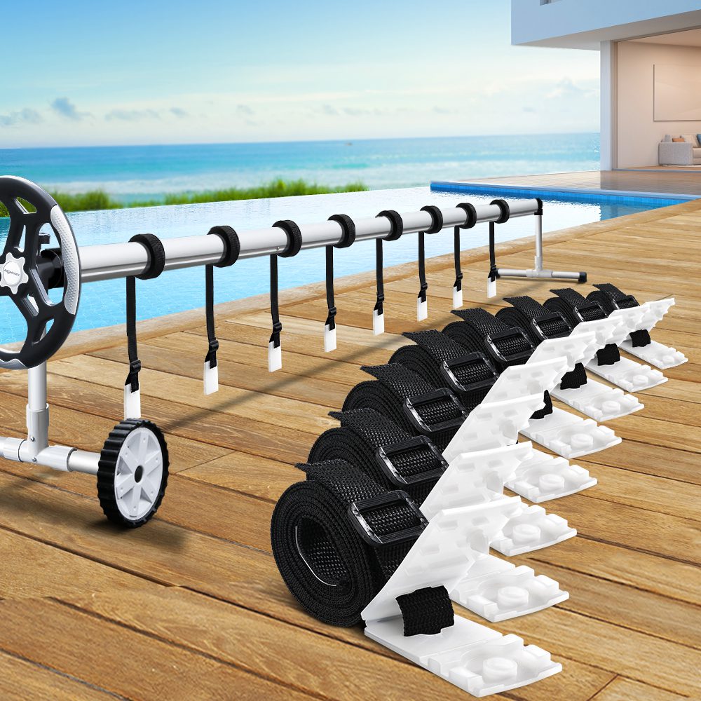 PC-ROLLER-STRAPS-202502281858-00 Aquabuddy Pool Cover Roller Attachment Swimming Pool Reel Straps Kit 8PCS - Image 1