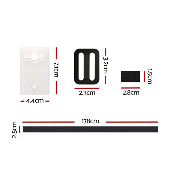 Aquabuddy Pool Cover Roller Attachment Swimming Pool Reel Straps Kit 8PCS - Image 2